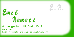 emil nemeti business card
